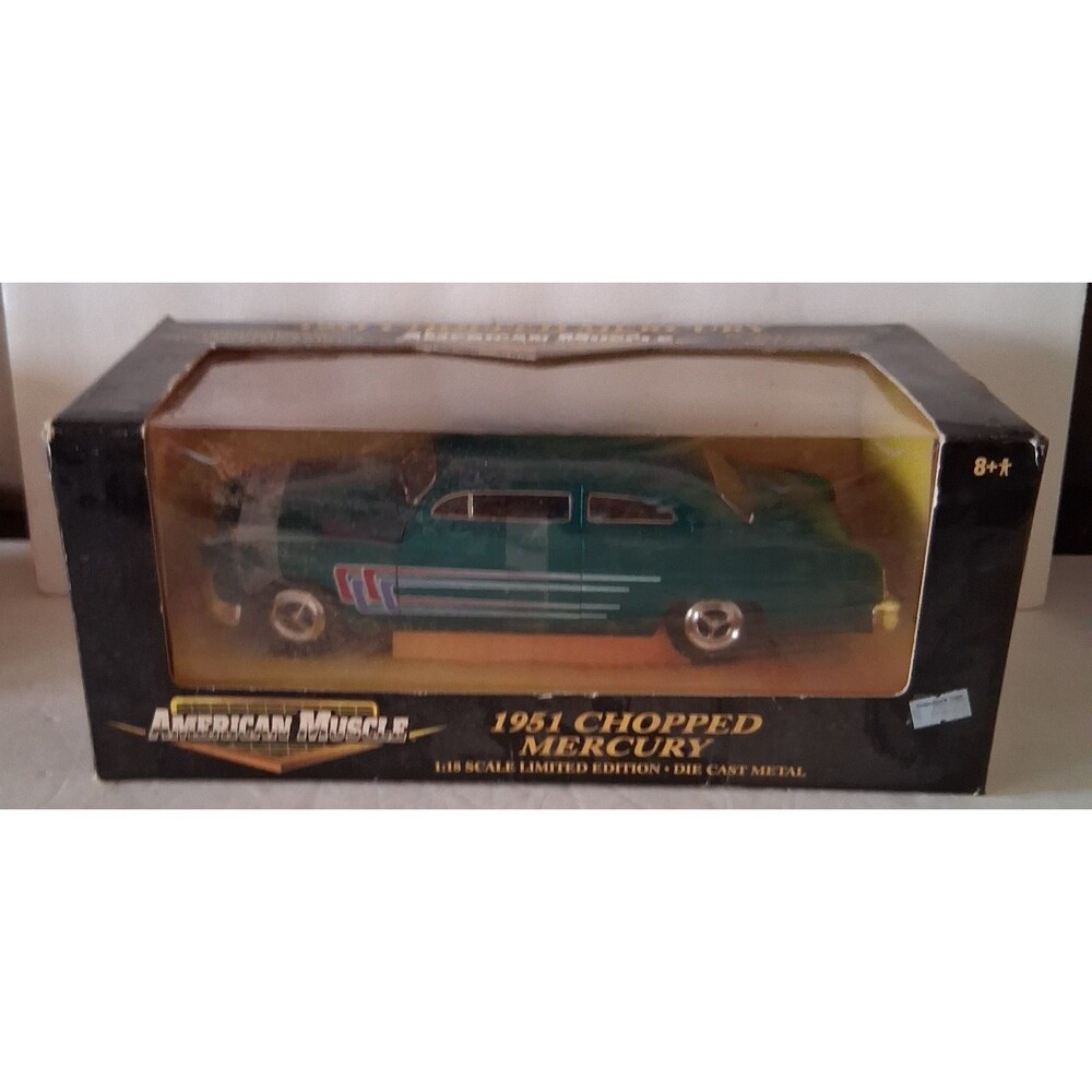 ERTL American Muscle 1951 Chopped Mercury Diecast Model 1:18 Green